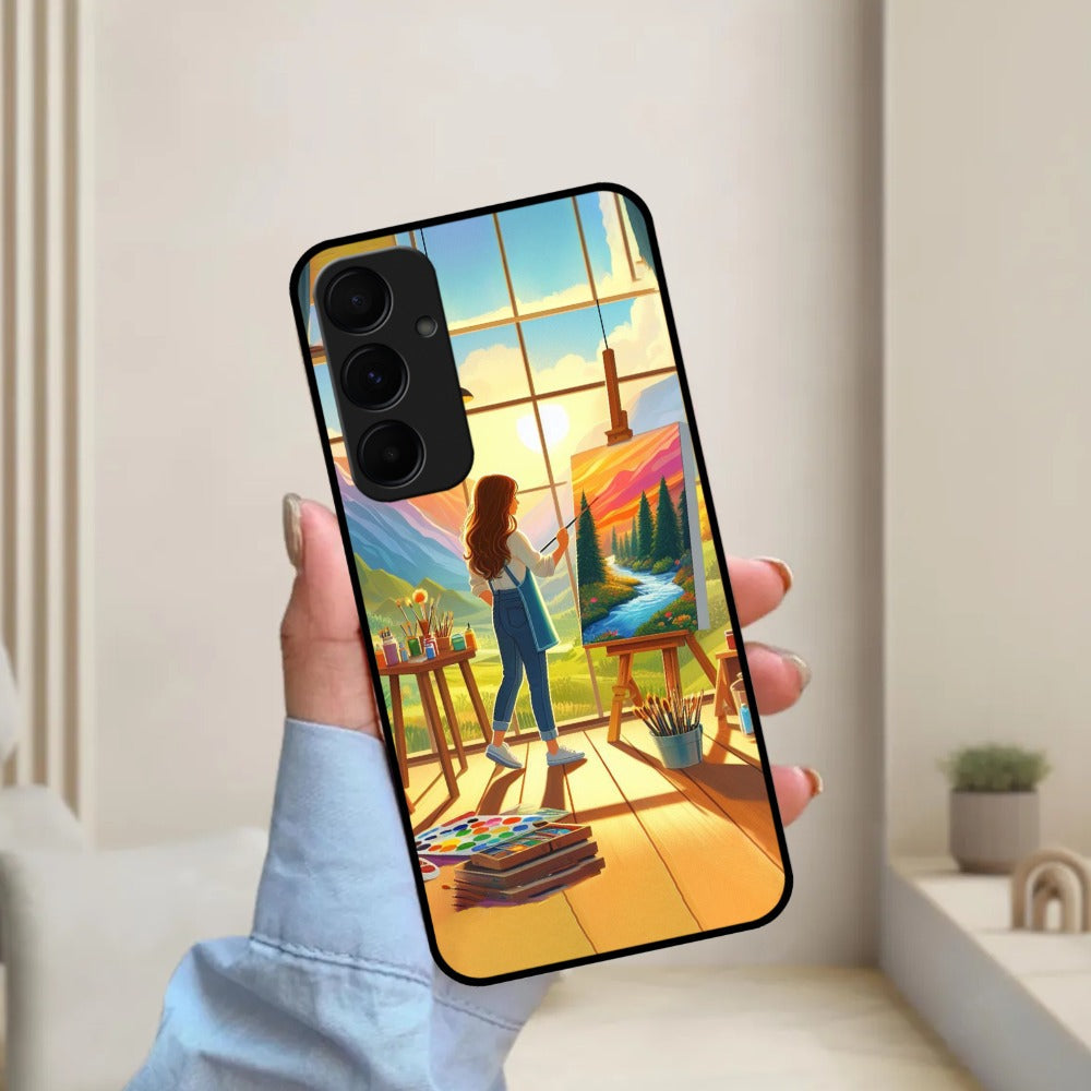 Canvas of Dreams Glossy Metal Case Cover For Samsung