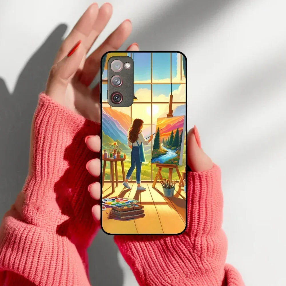 Canvas of Dreams Glossy Metal Case Cover For Samsung - ShopOnCliQ