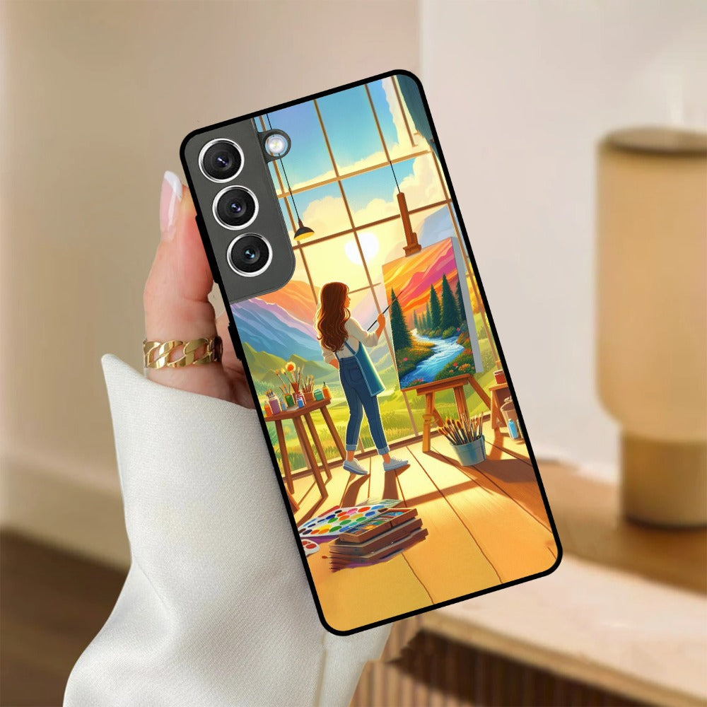 Canvas of Dreams Glossy Metal Case Cover For Samsung