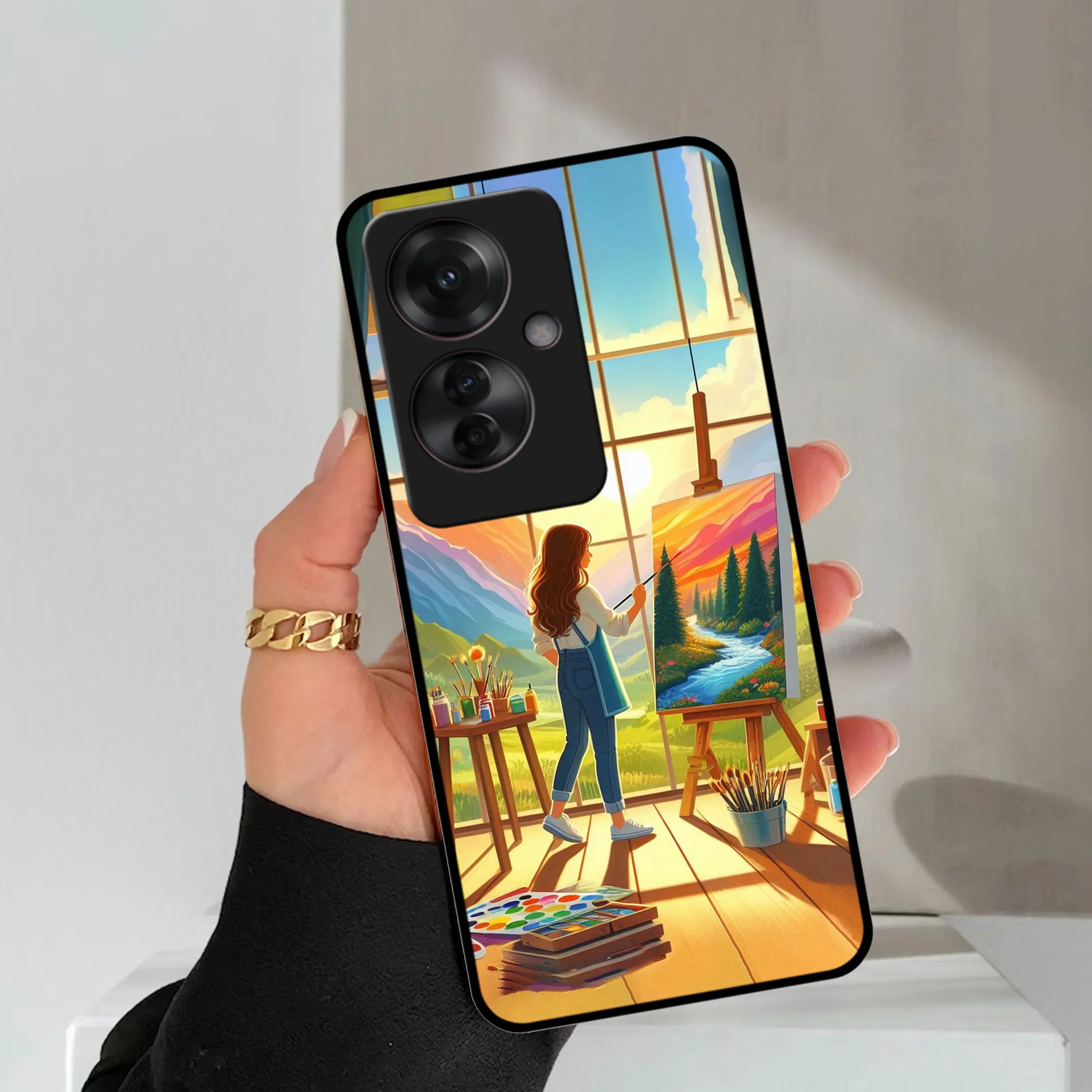 Canvas of Dreams Metal Case Cover For Oppo - ShopOnCliQ