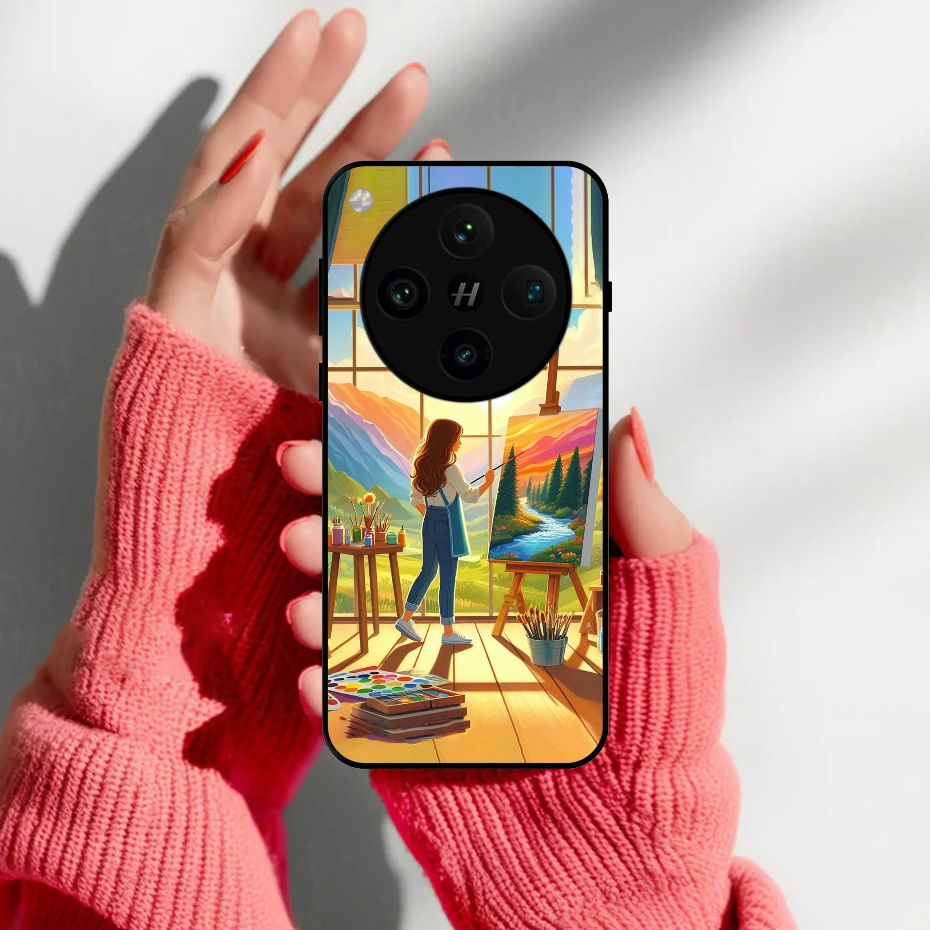 Canvas of Dreams Metal Case Cover For Oppo - ShopOnCliQ