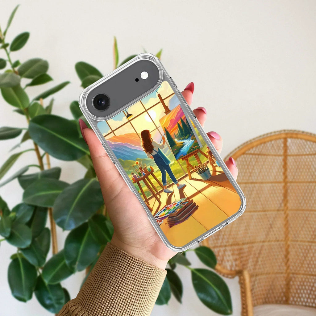 Canvas of Dreams Transparent Silicon Case For iPhone 13