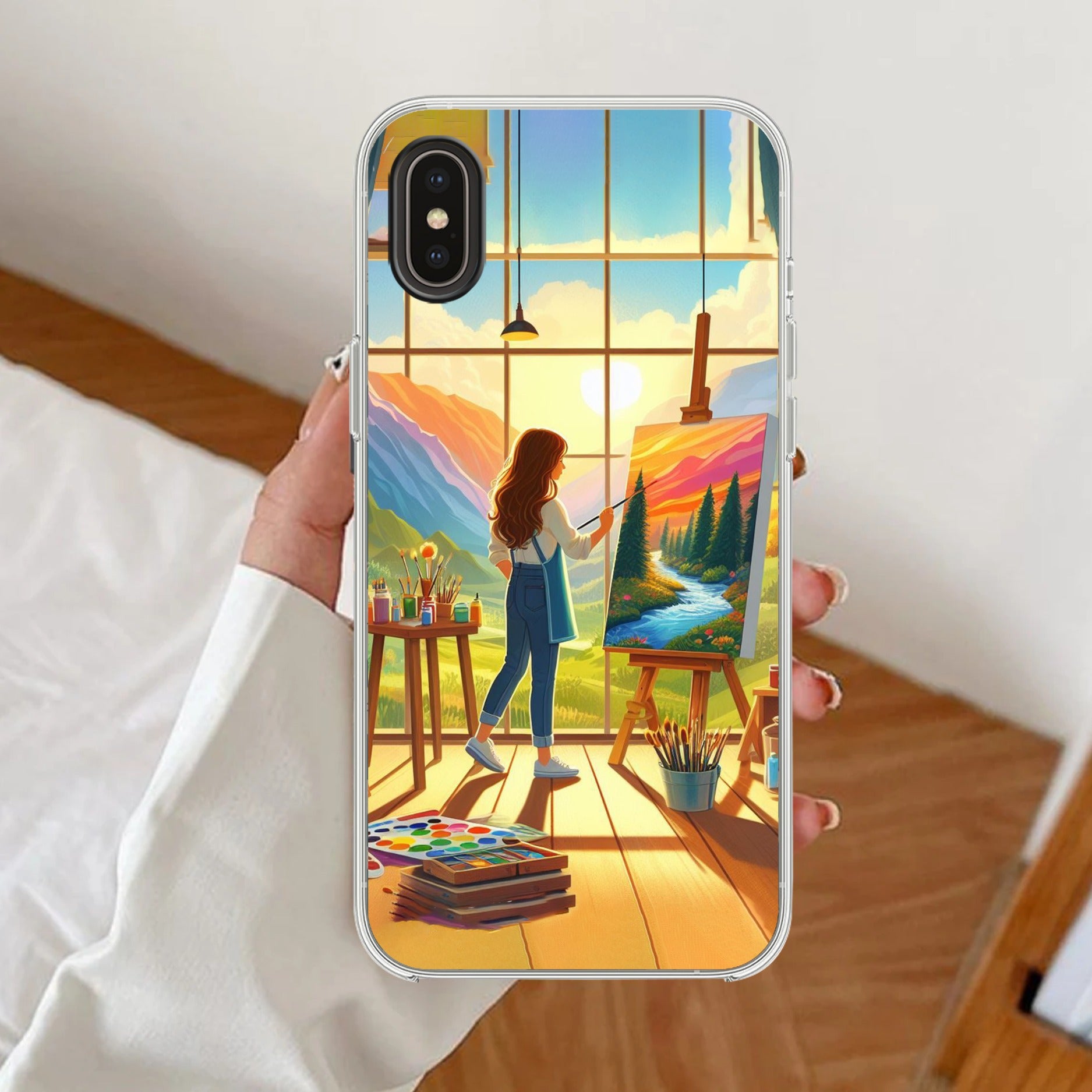 Canvas of Dreams Transparent Silicon Case For iPhone XR
