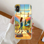 Canvas of Dreams Anti Yellow Clear Case For iPhone Xs Max