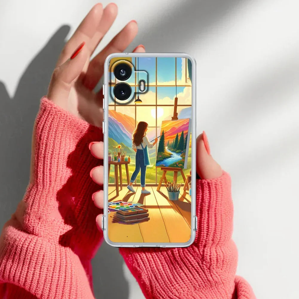 Canvas of Dreams Transparent Silicon Case For Nothing - ShopOnCliQ