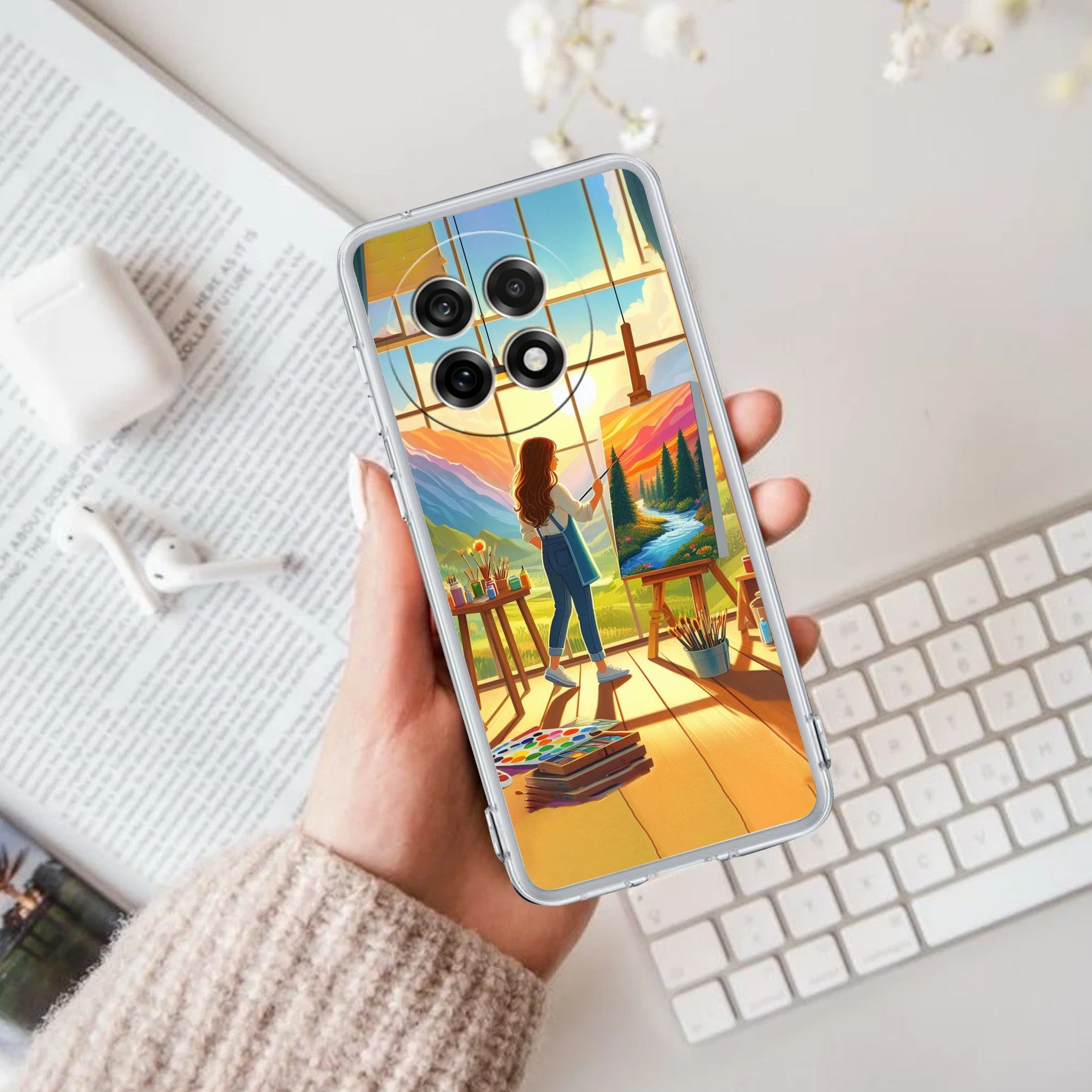 Canvas of Dreams Anti Yellow Case For OnePlus 13R 5G