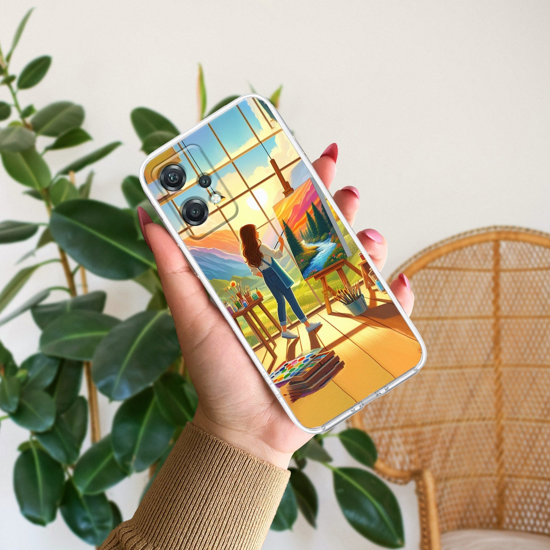 Canvas of Dreams Transparent Silicon Case For OnePlus Nord CE 2 Lite