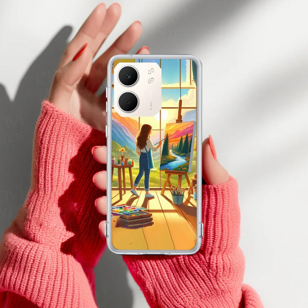 Canvas of Dreams Transparent Silicone Case for Oppo