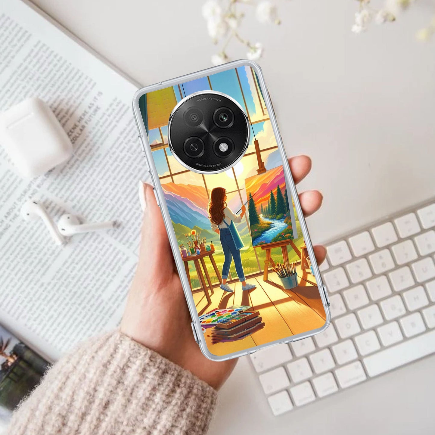 Canvas of Dreams Transparent Silicone Case for Oppo