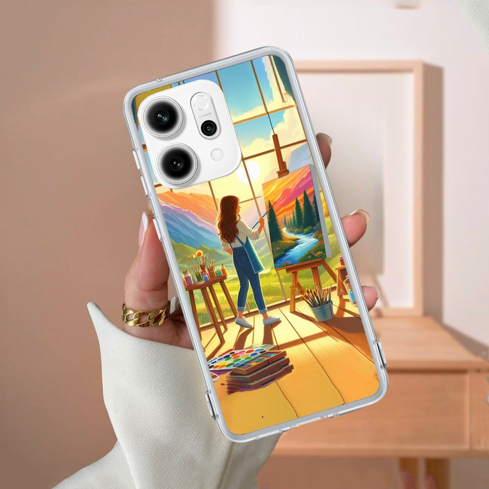 Canvas of Dreams Transparent Silicone Case for Oppo