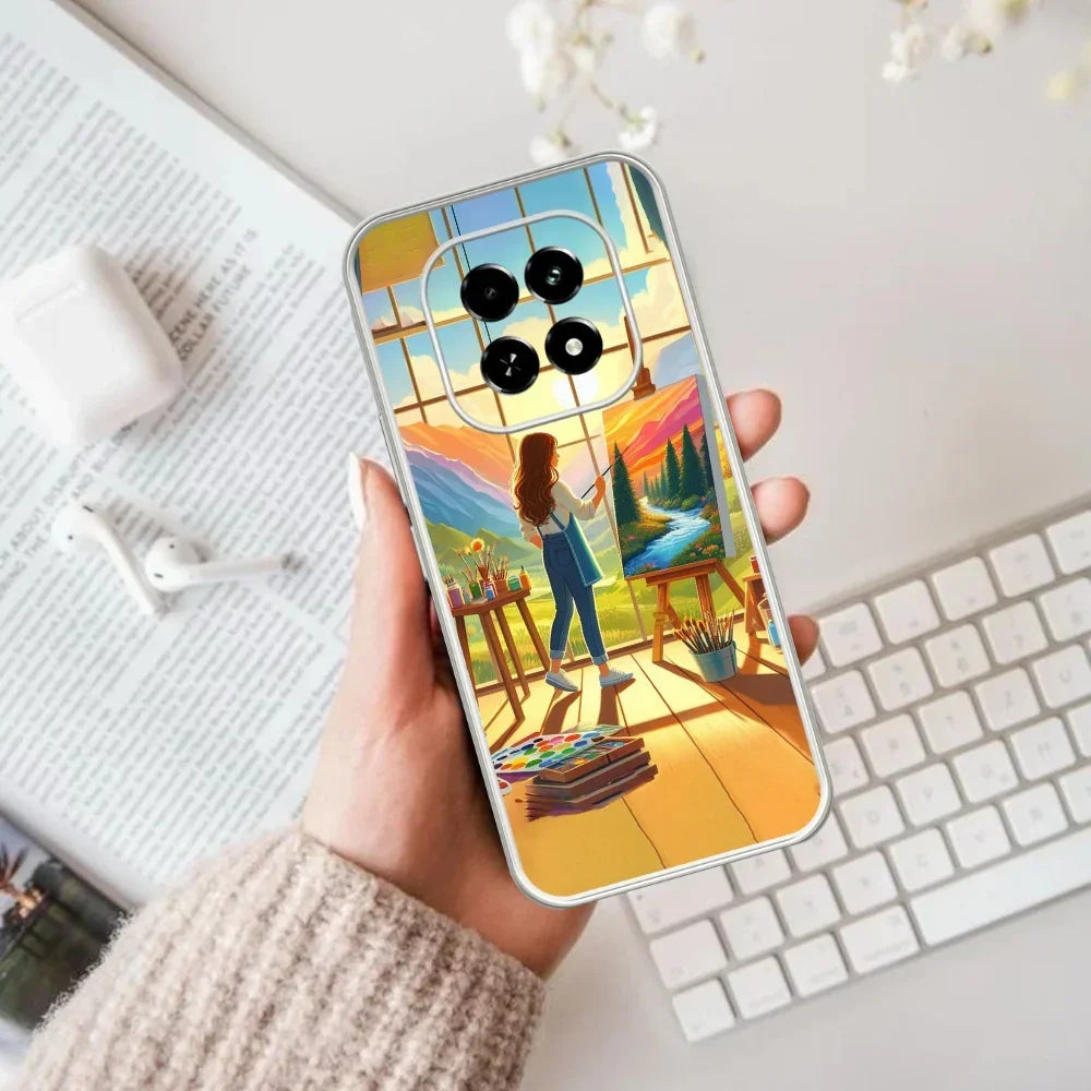 Canvas of Dreams Transparent Silicon Case For Realme 12 Pro Plus 5G