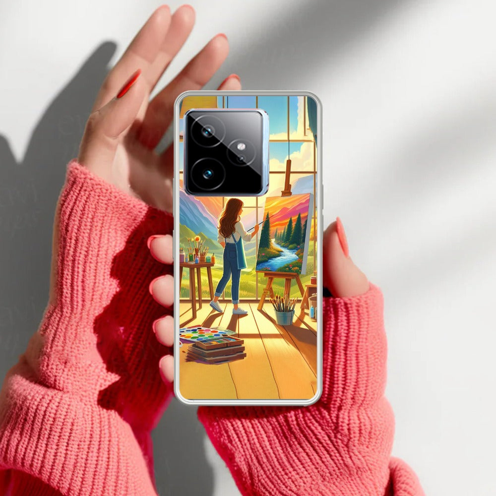 Canvas of Dreams Transparent Silicon Case For Realme/Narzo