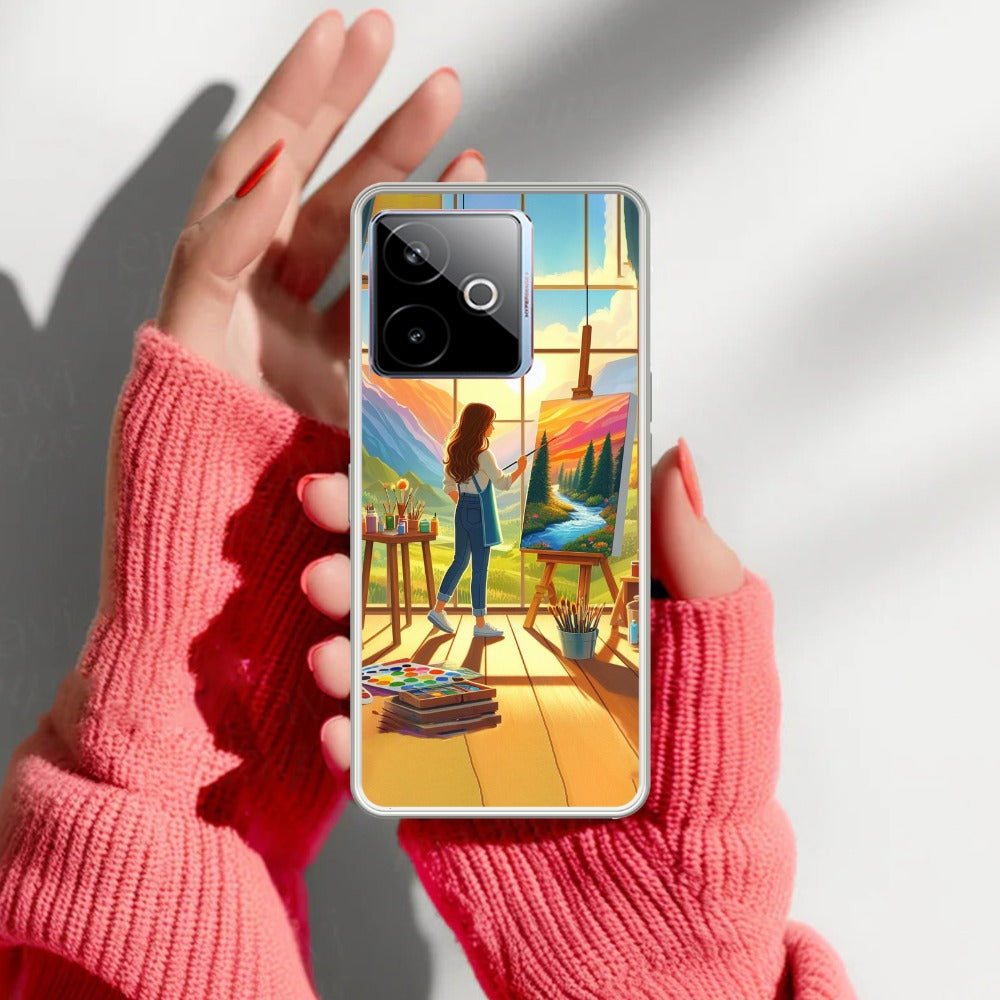 Canvas of Dreams Transparent Silicon Case For Realme/Narzo