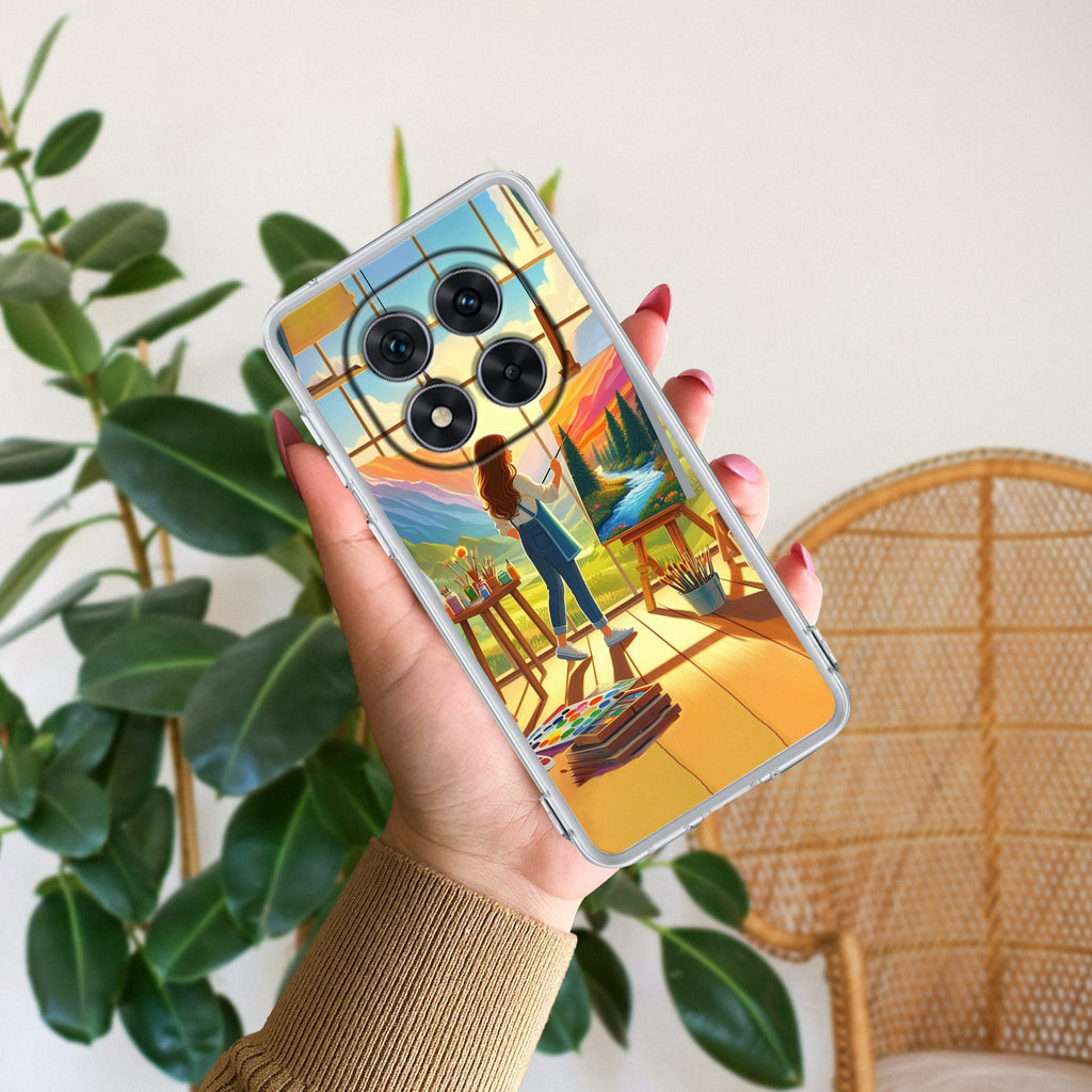 Canvas of Dreams Transparent Silicon Case For Redmi Note 14 Pro 5G