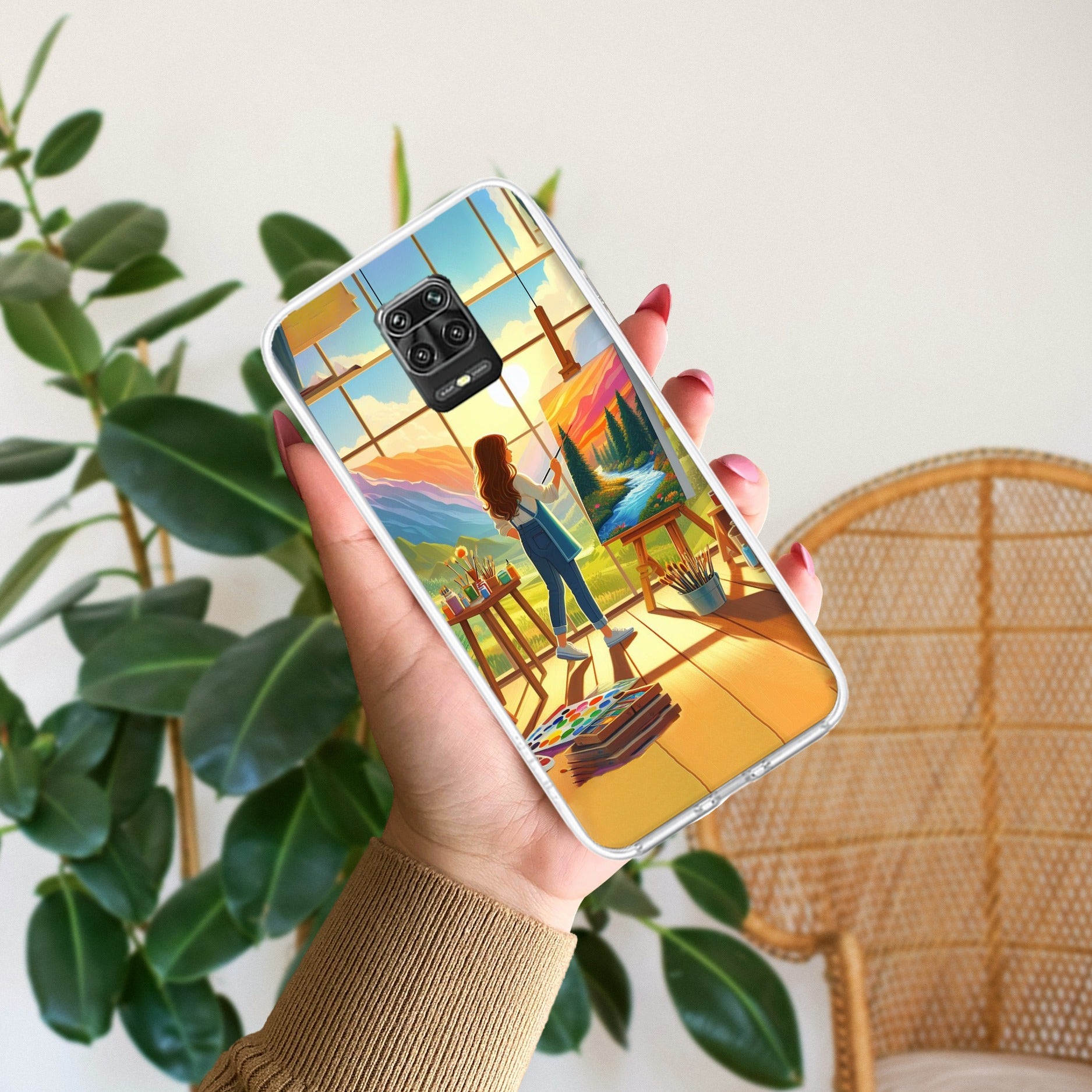 Canvas of Dreams Transparent Silicon Case For Redmi Note 10 lite
