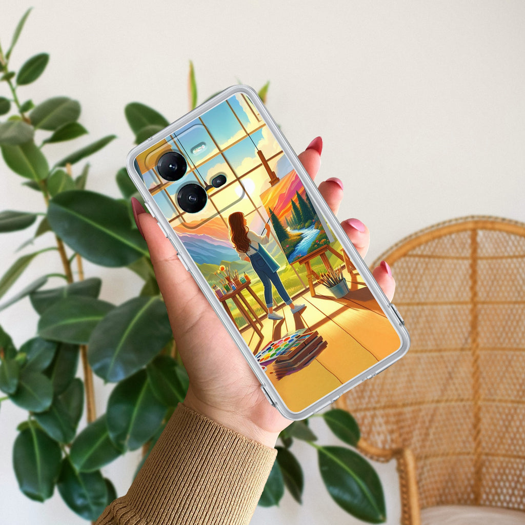 Canvas of Dreams Anti Yellow Case For Vivo V25