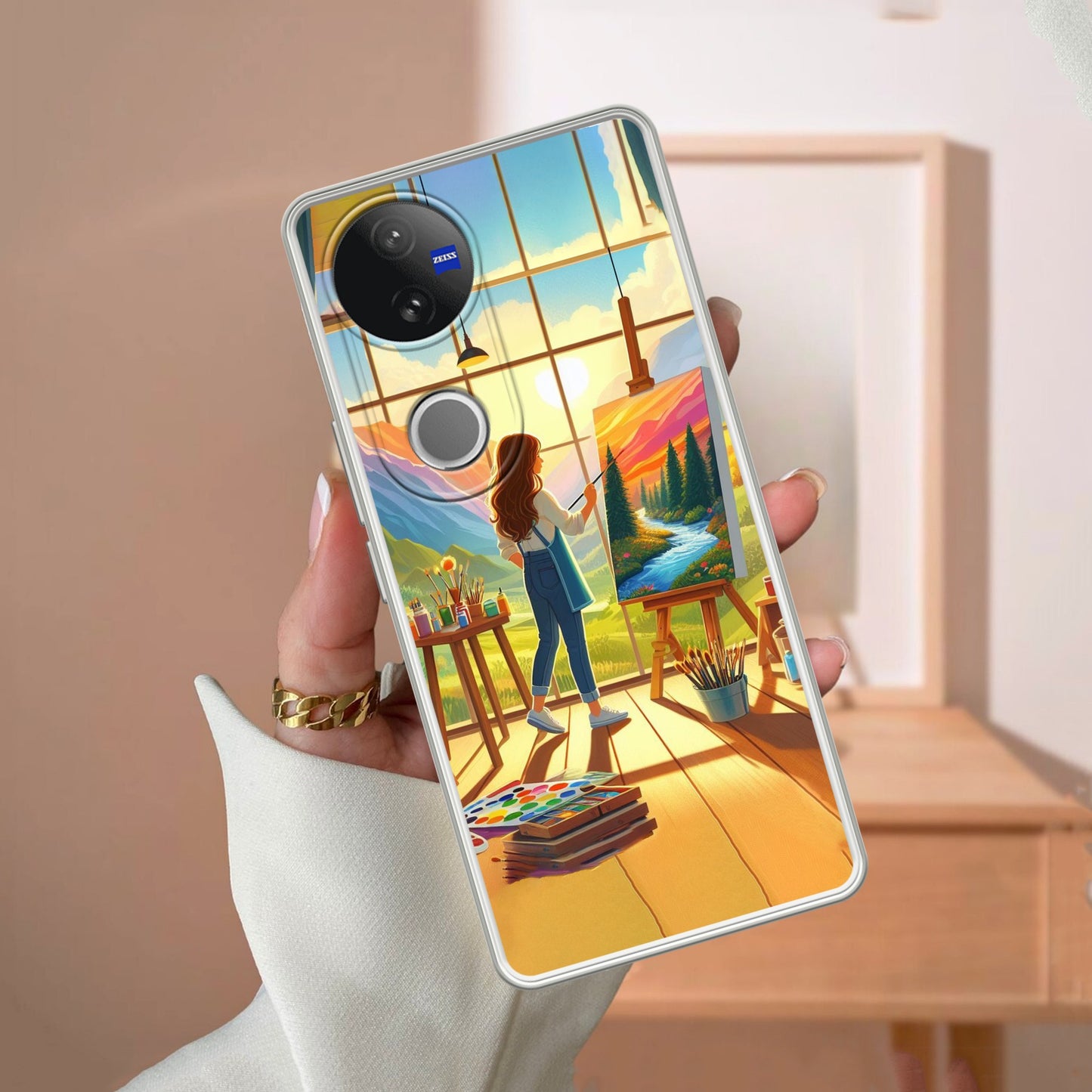 Canvas of Dreams Transparent Silicon Case For Vivo