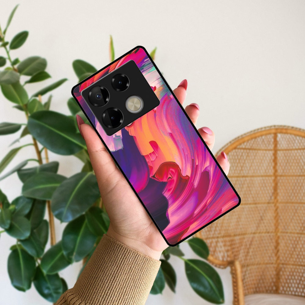 Canvas Print Glossy Metal Case Cover For Infinix