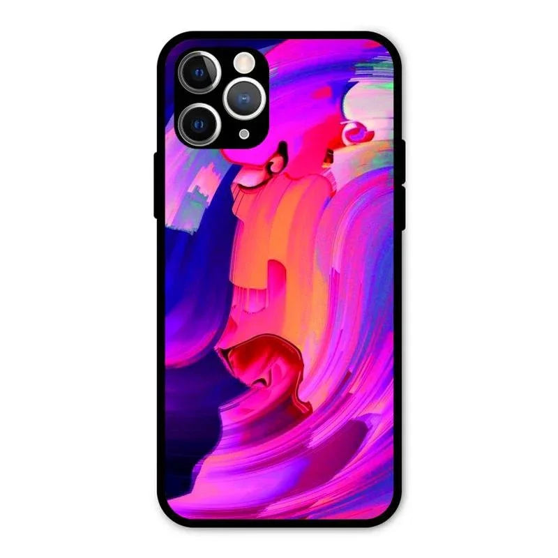 Canvas Print Glossy Metal Case Cover For iPhone 11 Pro