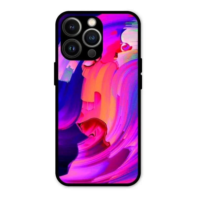 Canvas Print Glossy Metal Case Cover For iPhone 13 Pro