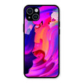 Canvas Print Glossy Metal Case Cover For iPhone 14 Plus