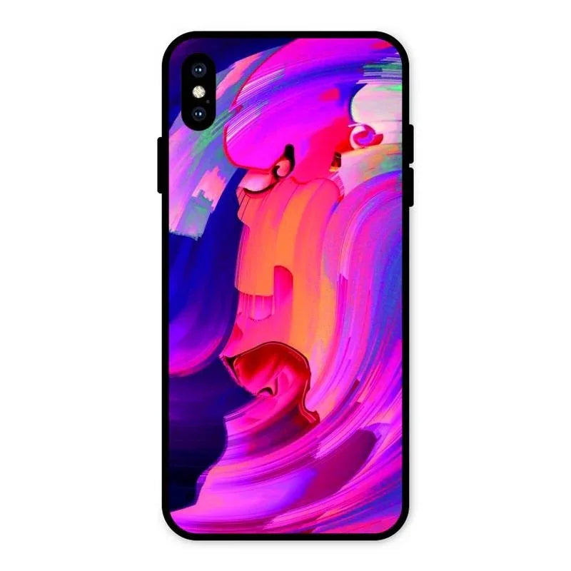 Canvas Print Glossy Metal Case Cover For iPhone XS Max