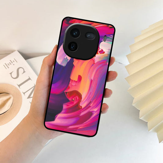 Canvas Print Glossy Metal Case Cover For iQOO