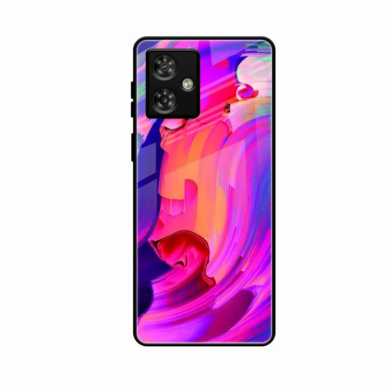 Canvas Print Glossy Metal Case Cover For Motorola G54 5G