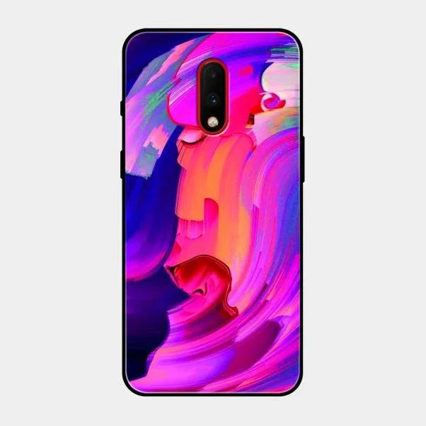 Canvas Print Glossy Metal Case Cover For Oneplus 7