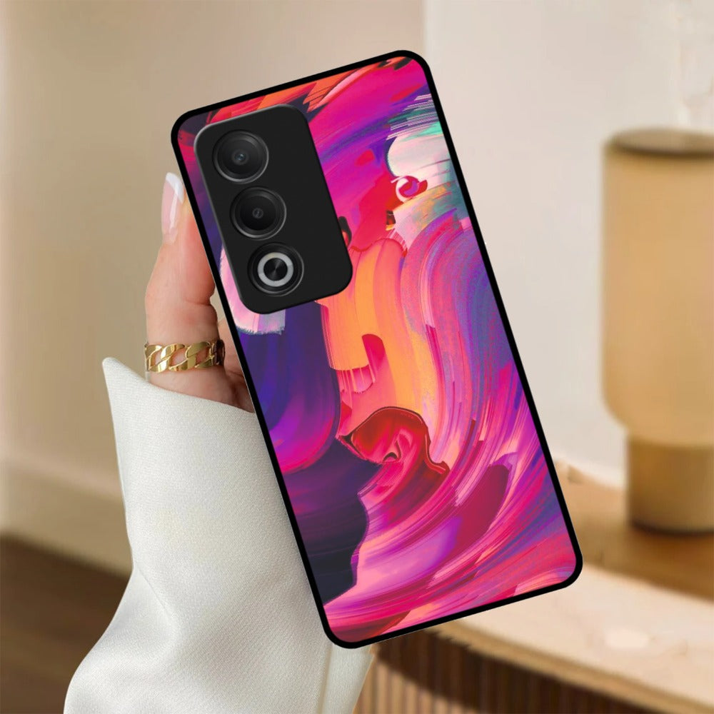 Canvas Print Glossy Metal Case Cover For Oppo