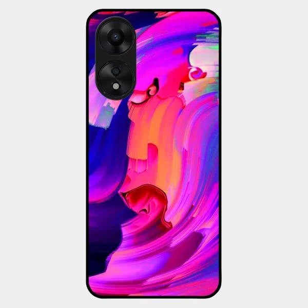 Canvas Print Glossy Metal Case Cover For Oppo A78 5G