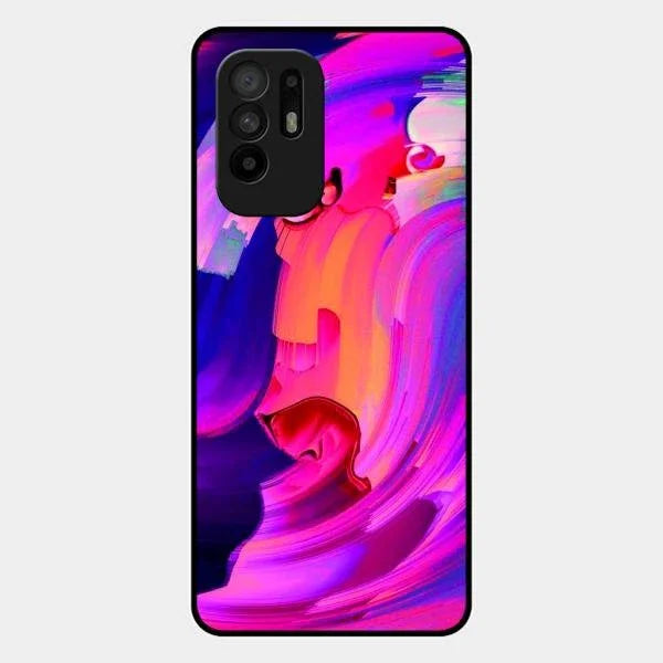 Canvas Print Glossy Metal Case Cover For Oppo F19 Pro Plus 5G