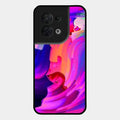 Canvas Print Glossy Metal Case Cover For Oppo Reno 8 5G