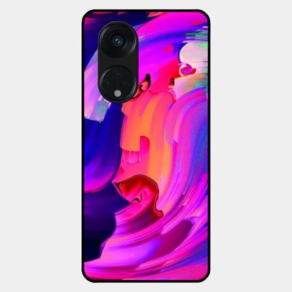 Canvas Print Glossy Metal Case Cover For Oppo Reno 8T 5G