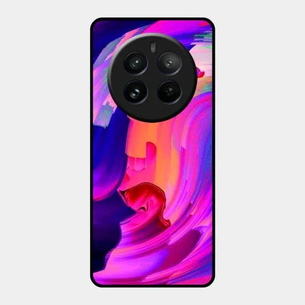 Canvas Print Glossy Metal Case Cover For Realme 12 Pro Plus 5G