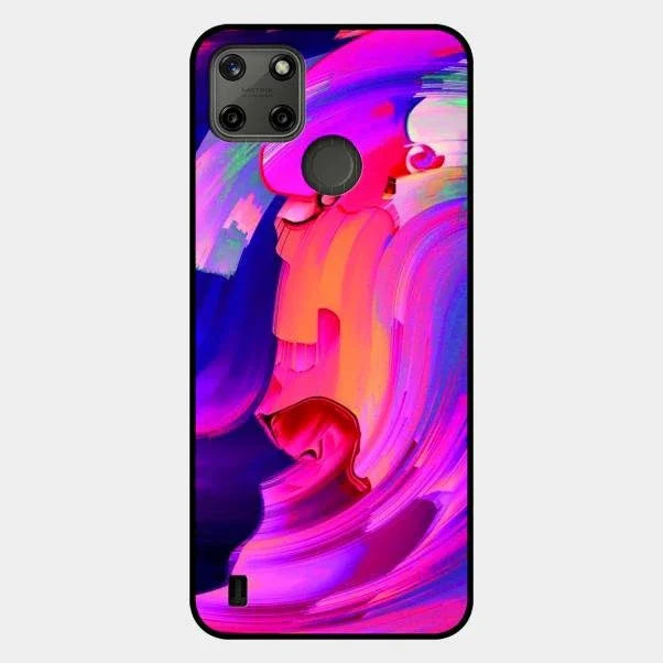 Canvas Print Glossy Metal Case Cover For Realme C21Y