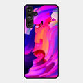 Canvas Print Glossy Metal Case Cover For Samsung Galaxy M55 5G