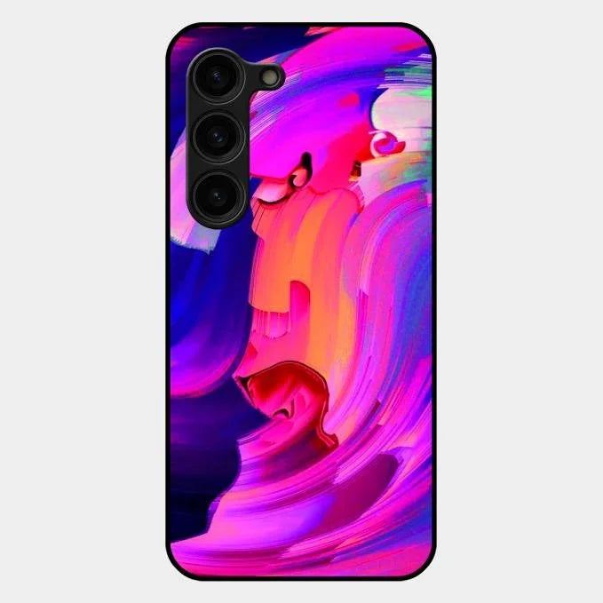Canvas Print Glossy Metal Case Cover For Samsung Galaxy S23 Plus 5G