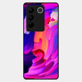 Canvas Print Glossy Metal Case Cover For Vivo V27 5G