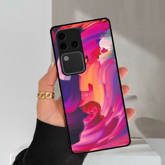 Canvas Print Glossy Metal Case Cover For Vivo