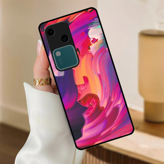 Canvas Print Glossy Metal Case Cover For Vivo