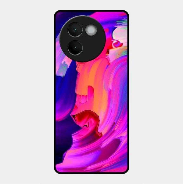 Canvas Print Glossy Metal Case Cover For Vivo V30E 5G