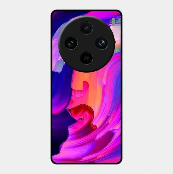 Canvas Print Glossy Metal Case Cover For Vivo X100 Pro 5G