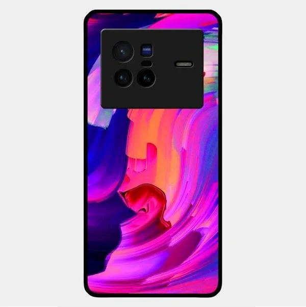 Canvas Print Glossy Metal Case Cover For Vivo X80 5G