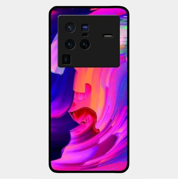 Canvas Print Glossy Metal Case Cover For Vivo X80 Pro 5G