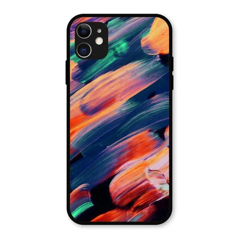 Canvas Print Glossy Metal Case Cover V2 For iPhone 11