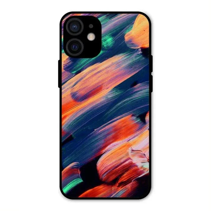 Canvas Print Glossy Metal Case Cover V2 For iPhone 12 mini