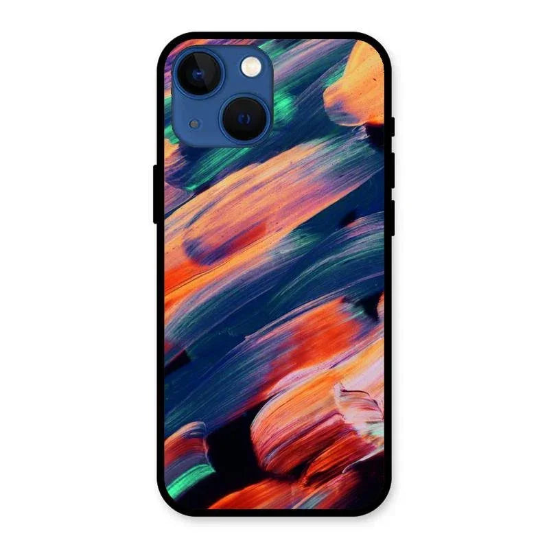 Canvas Print Glossy Metal Case Cover V2 For iPhone 13 mini