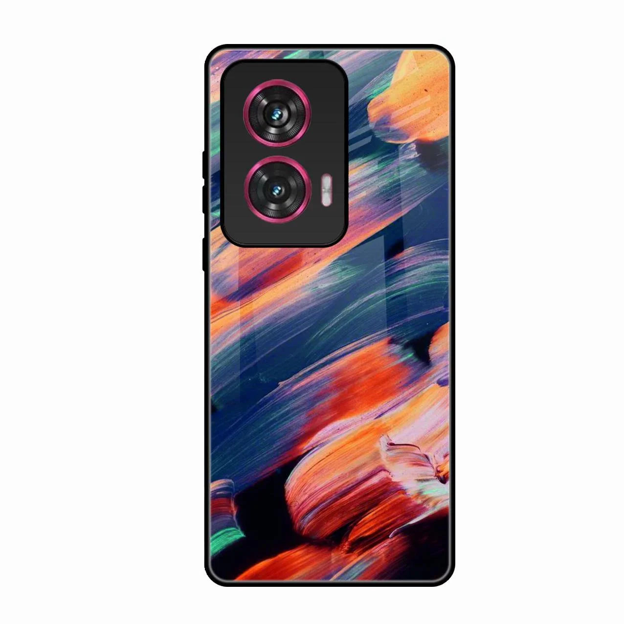 Canvas Print Glossy Metal Case Cover V2 For Motorola Edge 50 Fusion 5G