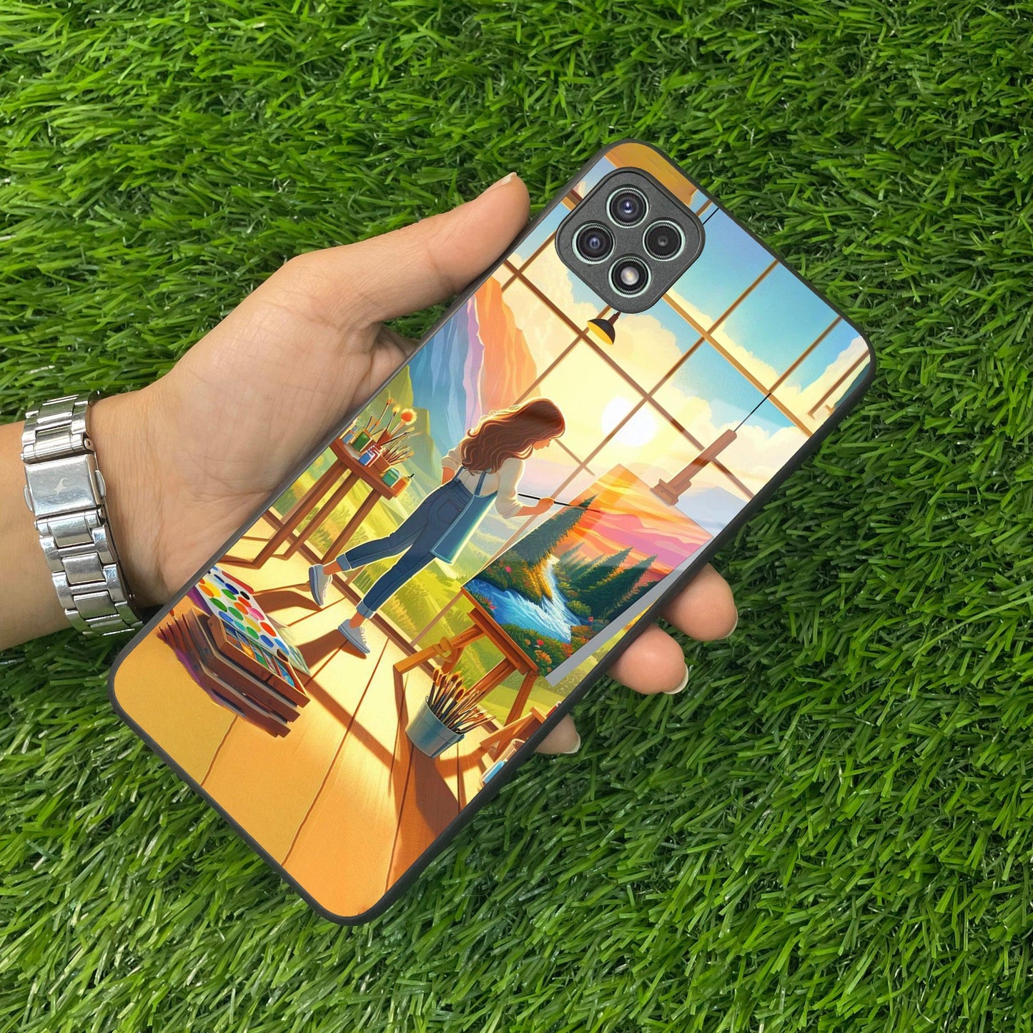 Canvas of Dreams Glass Case Cover for Samsung